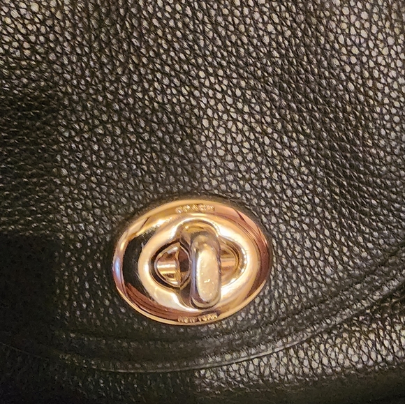 Like New Coach Black Leather Backpack 9x9 - Picture 2 of 8